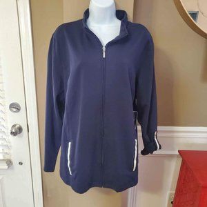NEW Women's jackets Karen Scott Size 1X Navy Blue